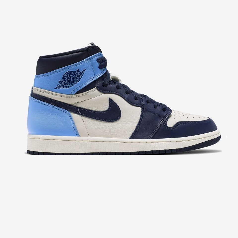 NIKE AIR JORDAN 1 HIGH OBSIDIAN UNIVERSITY BLUE REP ++