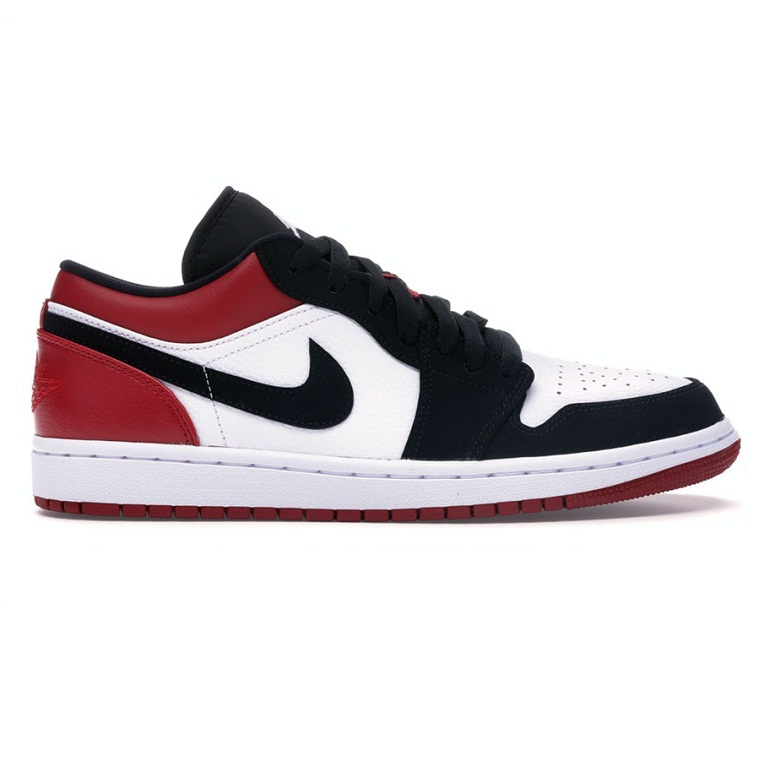 NIKE AIR JORDAN 1 LOW BLACK TOE ĐỎ ĐEN REP++