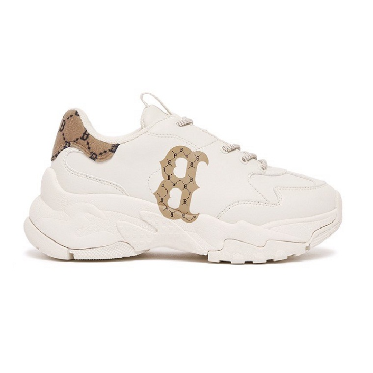 MLB BIG BALL CHUNKY MONO HEEL BOSTON RED SOX BEIGE REP 1:1