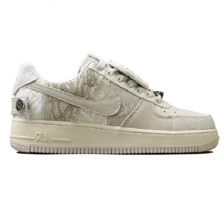 NIKE AIR FORCE 1 LOW  TRAVIS SCOTT GREY WHITE SC