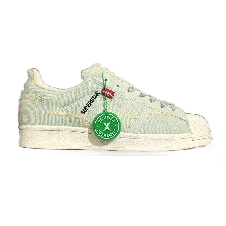 ADIDAS SUPER STAR LEVI'S VẢI BÒ RÁCH SIÊU CẤP
